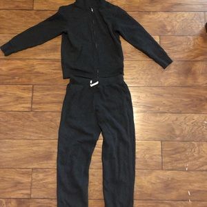 Polo sweatshirt jacket and sweat pants